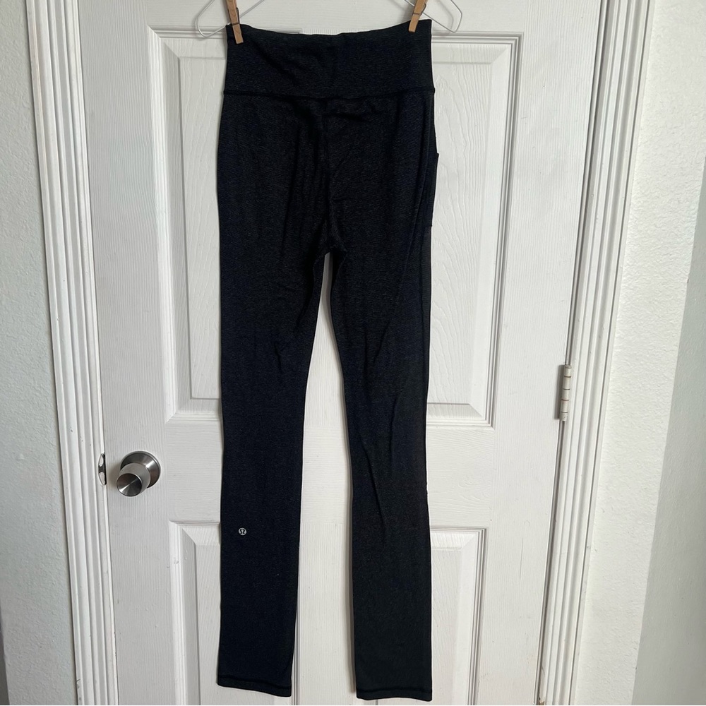 Lululemon | Skinny Will Pant Full-On Luon Grey Drawstring Pocket 4 - Picture 4 of 8